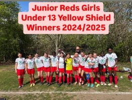 Junior Reds Girls Under 13 Yellow Shield Winners 2024/25